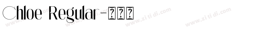 Chloe Regular字体转换